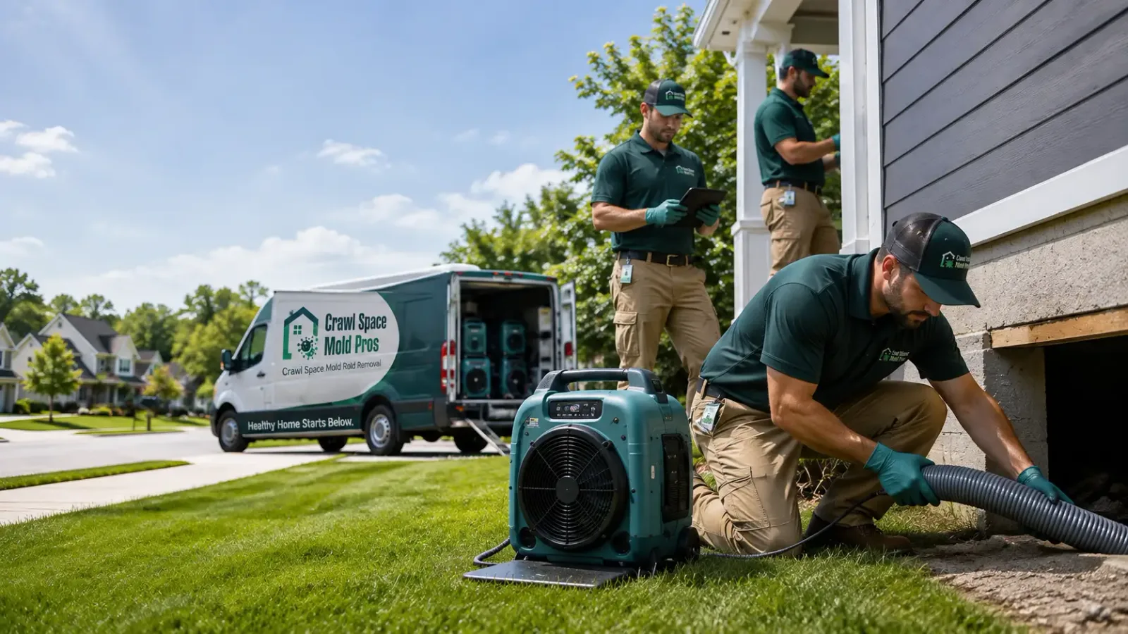 Crawl Space Mold Removal in Timewell, IL